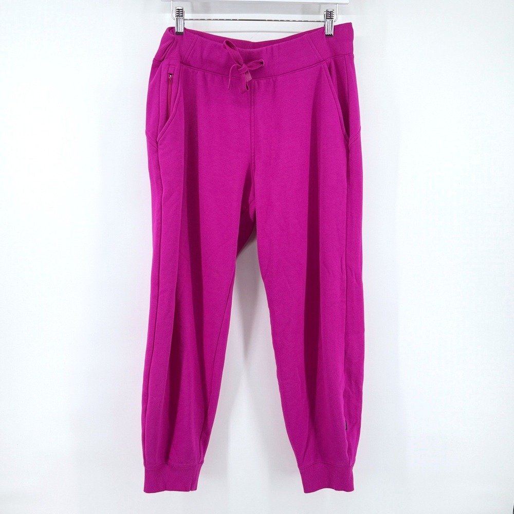 Athleta Triumph Jogger Drawstring Magenta Pink Medium Womens Athletic Sweatpants